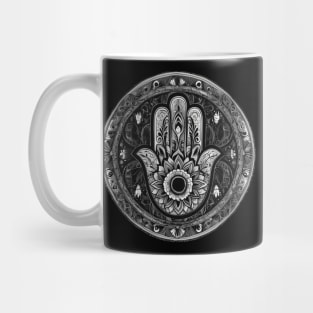 Black And White Hamsa Design Mug